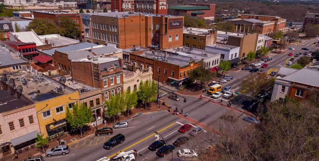 Infinity Commercial Real Estate Athens Aerial 1024x518